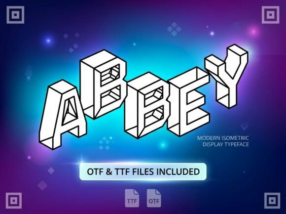 Abbey: A Decorative Display Font for Handmade Brands