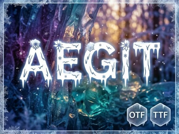 Aegit: A Bold Display Font for Editorial Impact