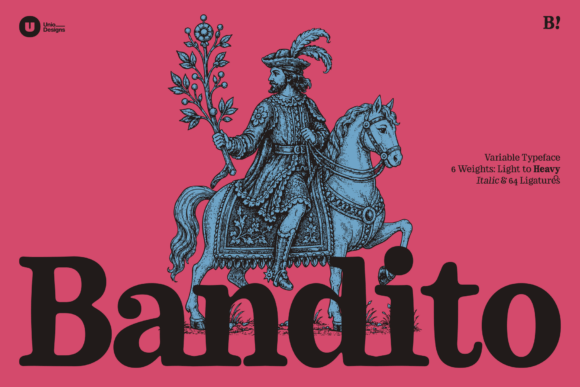Bandito: A Bold Serif Typeface for Modern Web Design