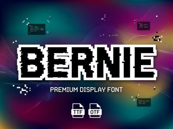 Bernie: A Bold Decorative Font for Editorial Design