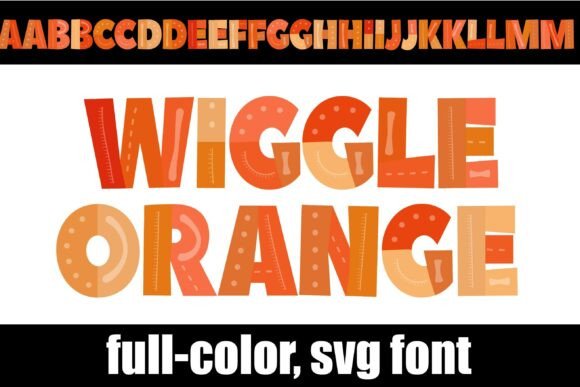 Bring Folk Art Charm to Your Shop with Wiggle Orange Font