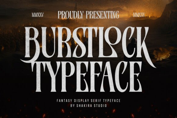 Burstlock: A Bold Serif Font for Impactful Design