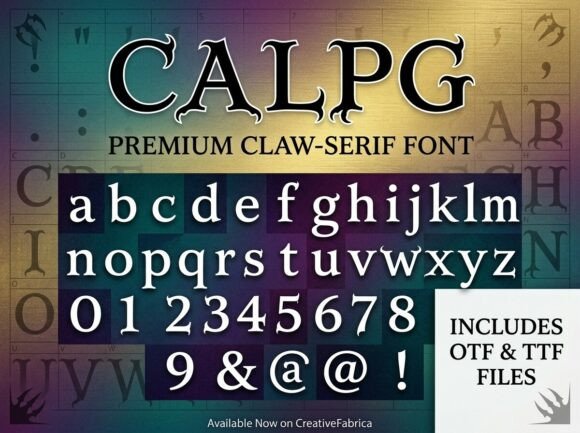 Calpg: A Bold Decorative Typeface for Modern Branding
