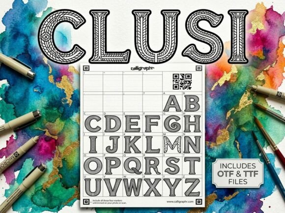 Clusi: A Bold Display Font for Creative Campaigns