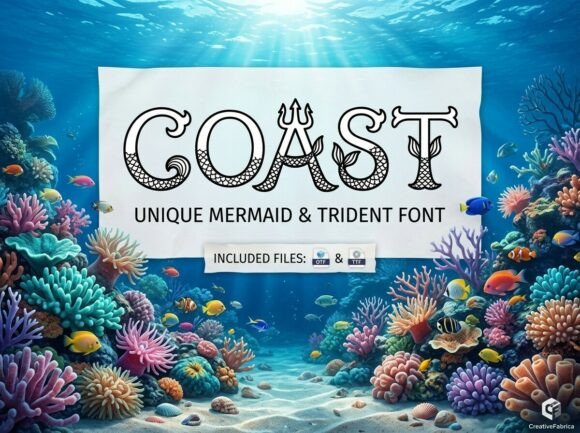 Coast: A Bold, Decorative Display Font