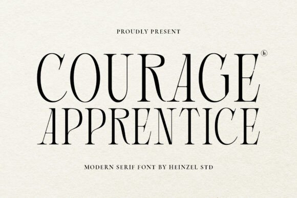Courage Apprentice: A Modern Serif Font for Makers