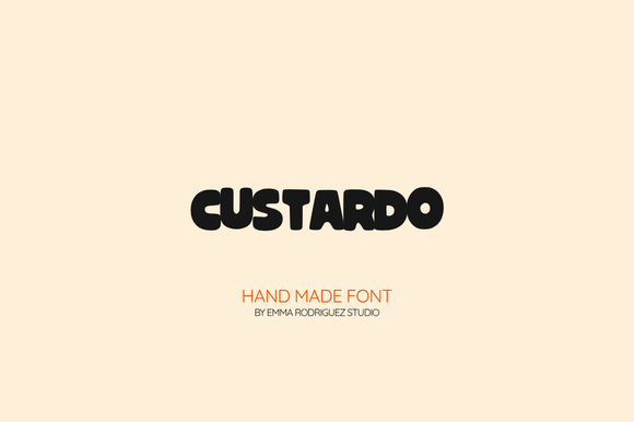 Custardo: A Bold Display Font for Web Design