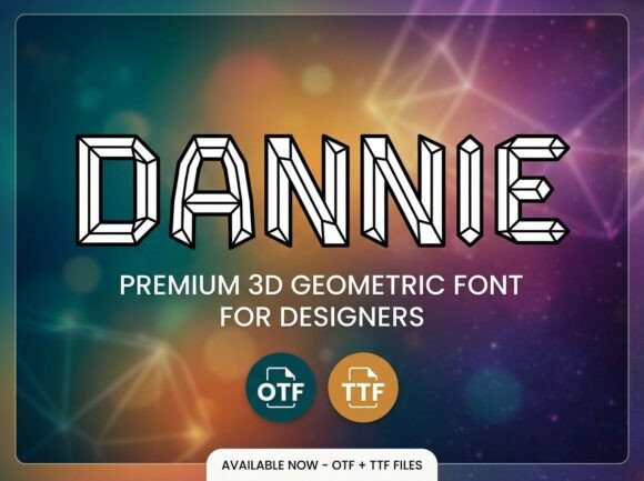 Dannie: A Decorative Display Font for Editorial Impact