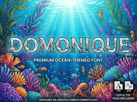 Domonique: A Bold Decorative Font for Modern Web Design