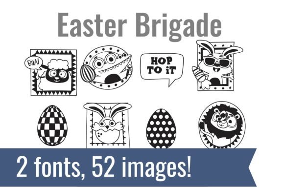 Easter Brigade Dingbats: A Playful Typeface for Holiday Campaigns