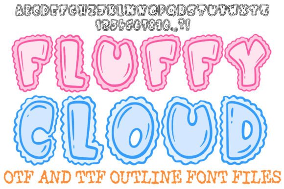 Fluffy Cloud: A Dreamy Display Font for Editorial Design