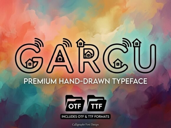 Garcu: A Decorative Display Font for Editorial Design