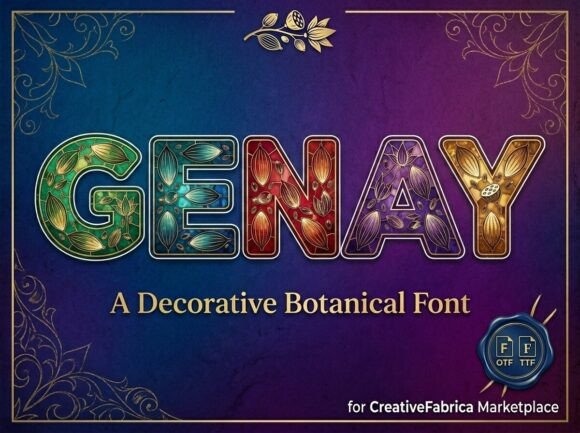 Genay: A Decorative Display Font for Editorial Impact