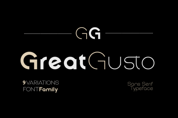 Great Gusto: The Bold Typeface for High-Impact Campaigns