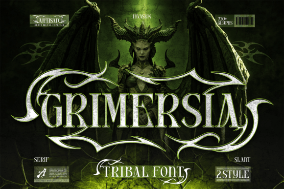 Grimersia: A Bold Serif Typeface for Dramatic Web Design