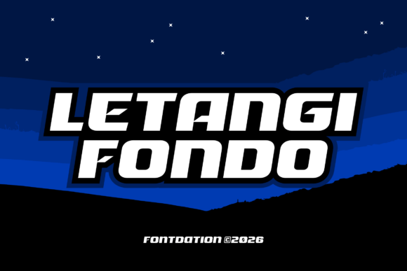 Letangi Fondo: A Bold Typographic Statement