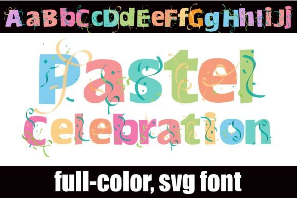 Pastel Celebrations: A Joyful Display Font for Branding
