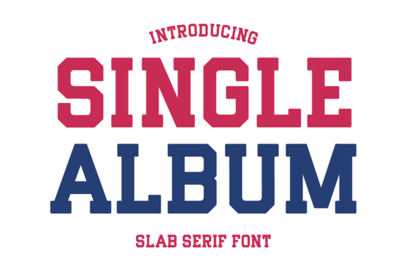 Single Album Font for Editorial Design