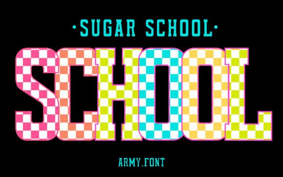 Sugar School: A Playful Font for Business