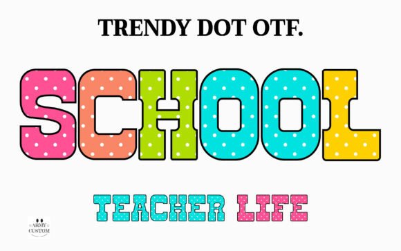 Trendy Dot: A Playful Color Font for Modern Web Design