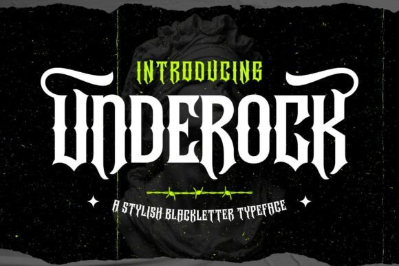 Underock: A Bold Blackletter Font
