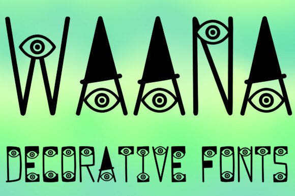 Waanaa: A Surreal Display Font for Bold Campaigns
