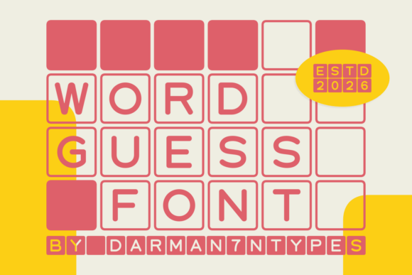 Word Guess: A Playful Typeface for Memorable Branding